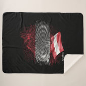 Österreich-Flagge Sherpadecke (Vorderseite (Horizontal))