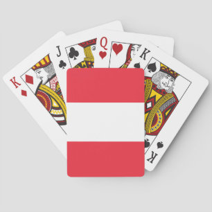 Österreich-Flagge Spielkarten