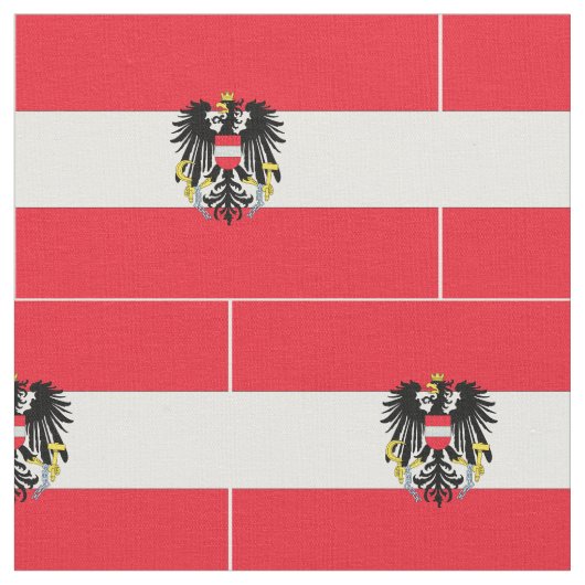 Österreich-Flagge Stoff (Nahaufnahme)