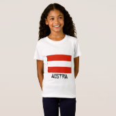 Österreich-Flagge T-Shirt (Vorne ganz)