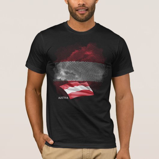 Österreich-Flagge T-Shirt (Vorderseite)