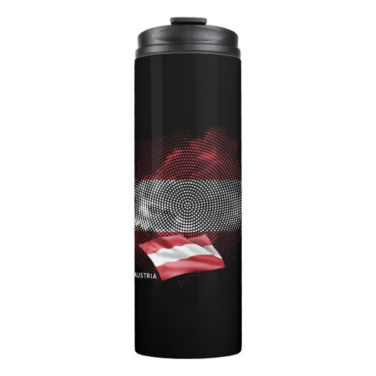 Österreich-Flagge Thermosbecher (Vorderseite)