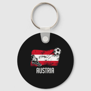 Österreich Flagge Trikot österreichische Fußballma Schlüsselanhänger