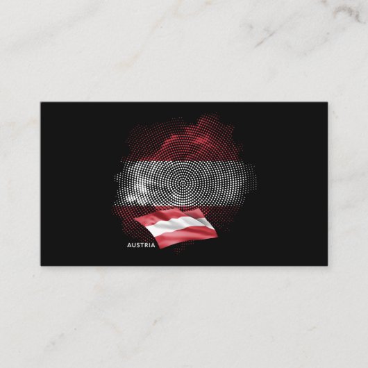 Österreich-Flagge Visitenkarte (Vorderseite)