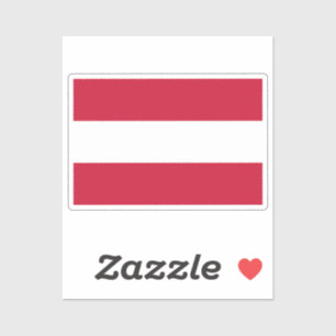 Österreich-Flagge zugeschnitten Aufkleber