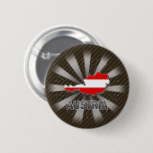 Österreich-Flaggen-Karte 2,0 Button (Vorne & Hinten)