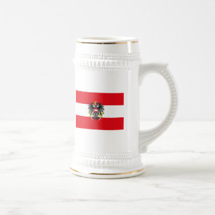 Österreich-Flaggen-Tasse Bierglas