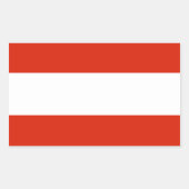 Österreich Flaggenaufkleber Rechteckiger Aufkleber (Vorderseite)