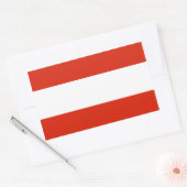 Österreich Flaggenaufkleber Rechteckiger Aufkleber (Umschlag)