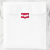 Österreich Flaggenaufkleber Runder Aufkleber (Tasche)