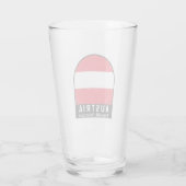 Österreich-Flaggenemblem gestört Vintag Glas (Rückseite)