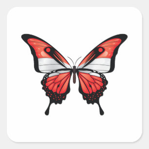 Österreich Frack Butterfly Flag Sticker