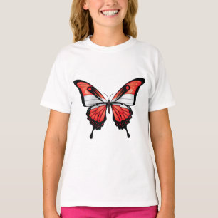 Österreich Frack Butterfly Flag Sticker T-Shirt