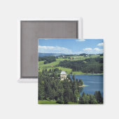 Österreich, Fuschl. Schloss Fuschl Castle Magnet (Vorderseite/Rückseite)