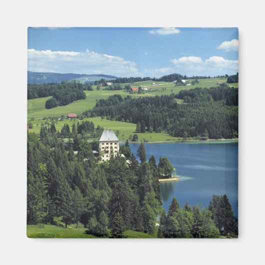 Österreich, Fuschl. Schloss Fuschl Castle Magnet (Vorne)