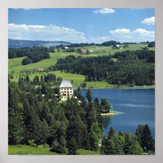 Österreich, Fuschl. Schloss Fuschl Castle Poster (Vorne)