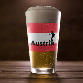 Österreich Fußball Glas