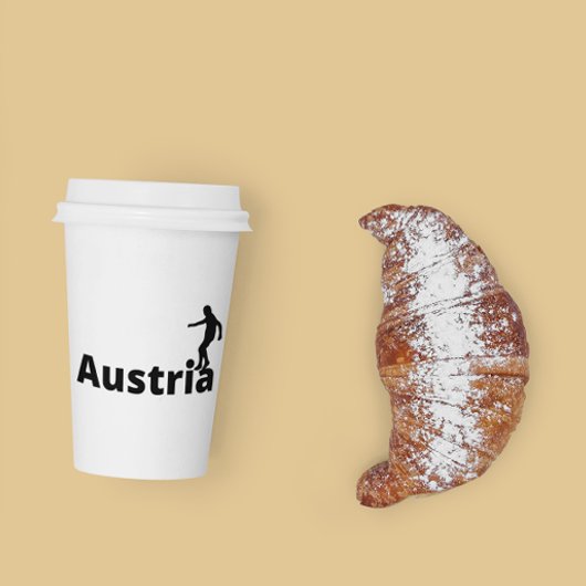 Österreich Fußball Pappbecher