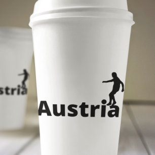 Österreich Fußball Pappbecher