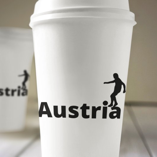 Österreich Fußball Pappbecher