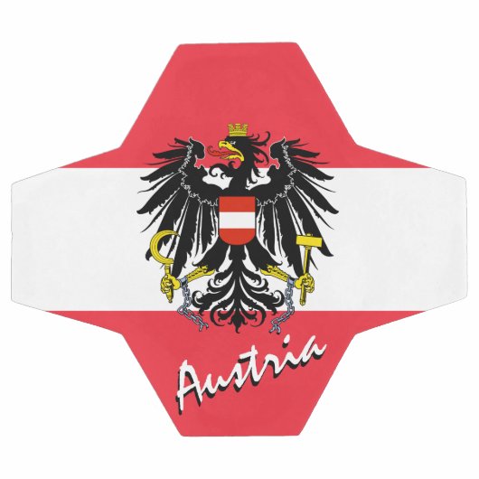 Österreich Fußball und Österreichische Flagge / Sp (Flach)