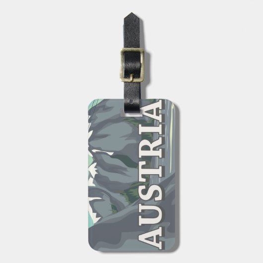 Österreich Gepäckanhänger (Vorderseite vertikal)