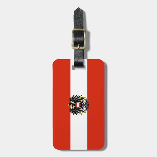 Österreich Gepäckanhänger (Vorderseite vertikal)