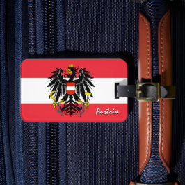 Österreich Gepäckmarken, patriotische österreichis Gepäckanhänger