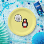 Österreich - Gespräch mit Frau Penguin Personalisi Pappteller (Party)