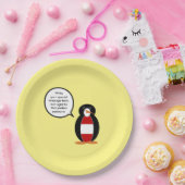 Österreich - Gespräch mit Frau Penguin Personalisi Pappteller (Party)