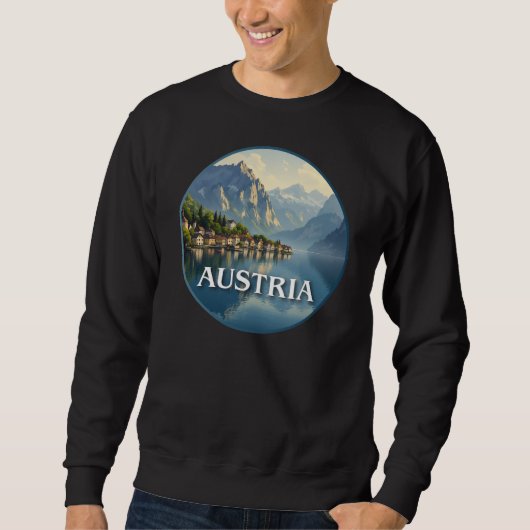 Österreich Hallstatt Europäische Gewerkschaft Sweatshirt (Vorderseite)