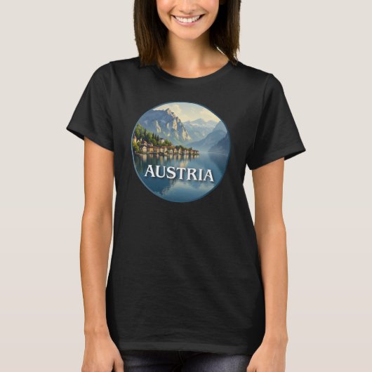 Österreich Hallstatt Europäische Gewerkschaft T-Shirt (Vorderseite)