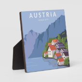 Österreich Hallstatt Fotoplatte (Vorderseite)