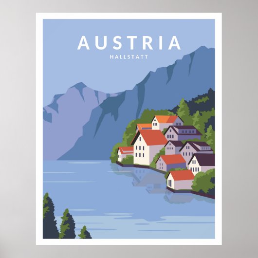 Österreich Hallstatt Poster (Vorne)