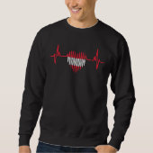 Österreich - Heartbeat Sweatshirt (Vorderseite)