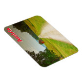 Österreich Holzhütte und Weg Magnet (Rechte Seite)