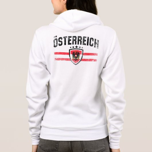 Österreich Hoodie (Rückseite)
