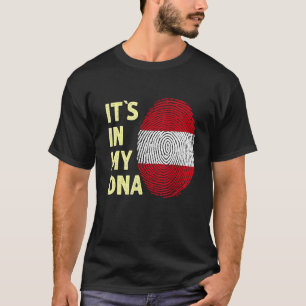 Österreich in meiner DNA-Österreichischen Flaggenm T-Shirt