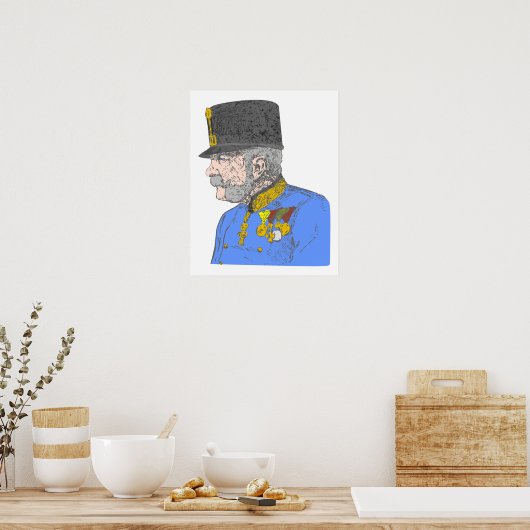 Österreich Kaiser Habsburg Franz Joseph Poster (Küche)