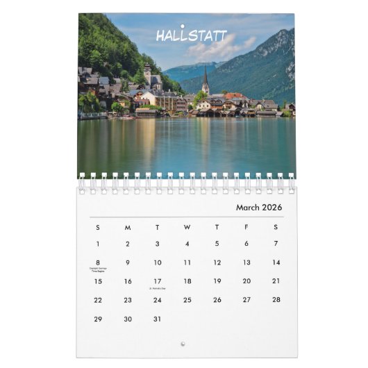 Österreich Kalender (Mär 2026)