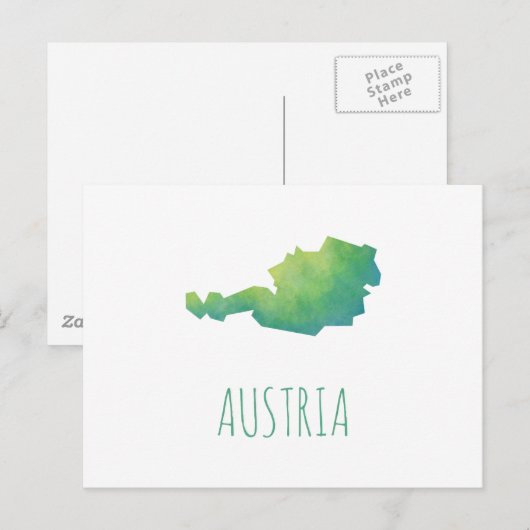 Österreich Karte (Vorne/Hinten)