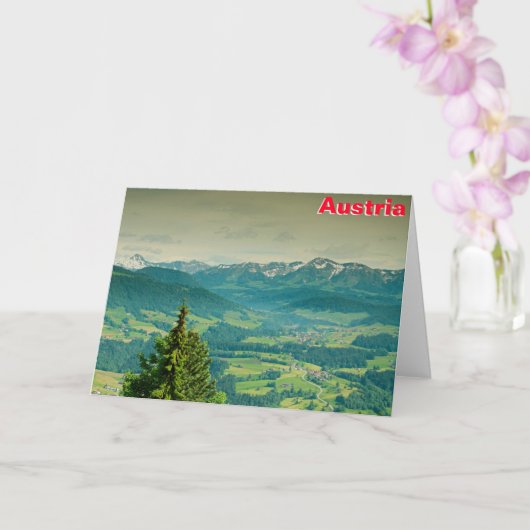 Österreich Karte (Orchidee)
