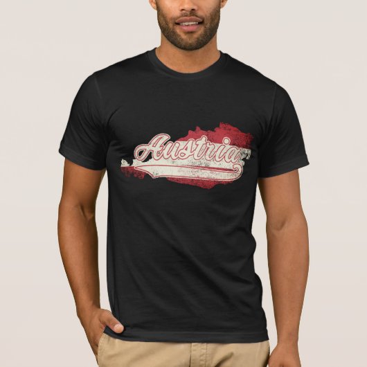 Österreich Karte T-Shirt (Vorderseite)