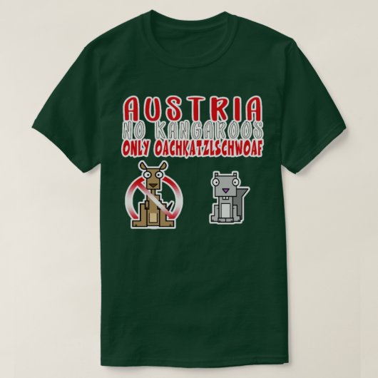 ÖSTERREICH Keine Kängurus nur Eichhörnchen T-Shirt (Design vorne)