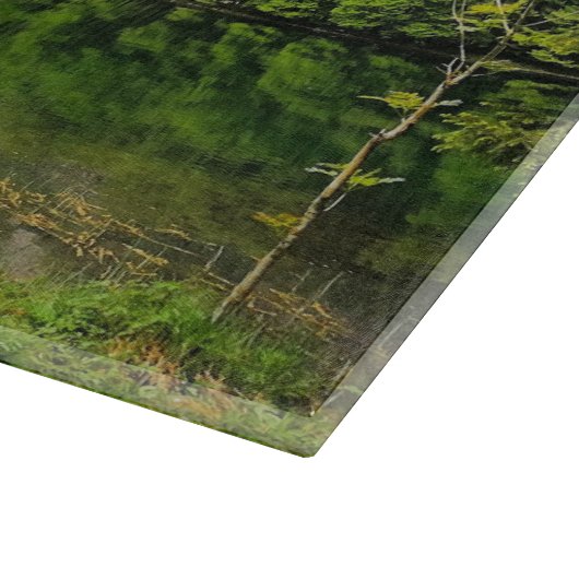 Österreich Lake Tranquile View Point Schneidebrett (Ecke)