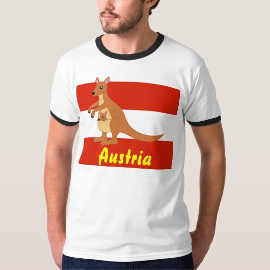 Österreich, Land der Kängurus T-Shirt (Vorderseite)