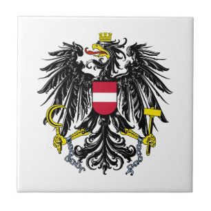 Österreich Landeswappen Symbol Emblem Flagge Fliese