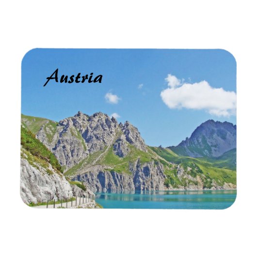 Österreich Landschaft im Vorarlberger Foto Souveni Magnet (Horizontal)