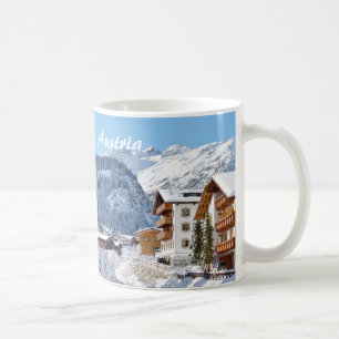 Österreich, Lech morgens Arlberg - Andenken-Tasse Kaffeetasse