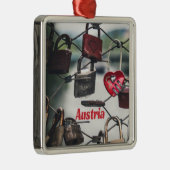 Österreich Liebe Locks Bridge Salzburg Ornament Aus Metall (Rechts)